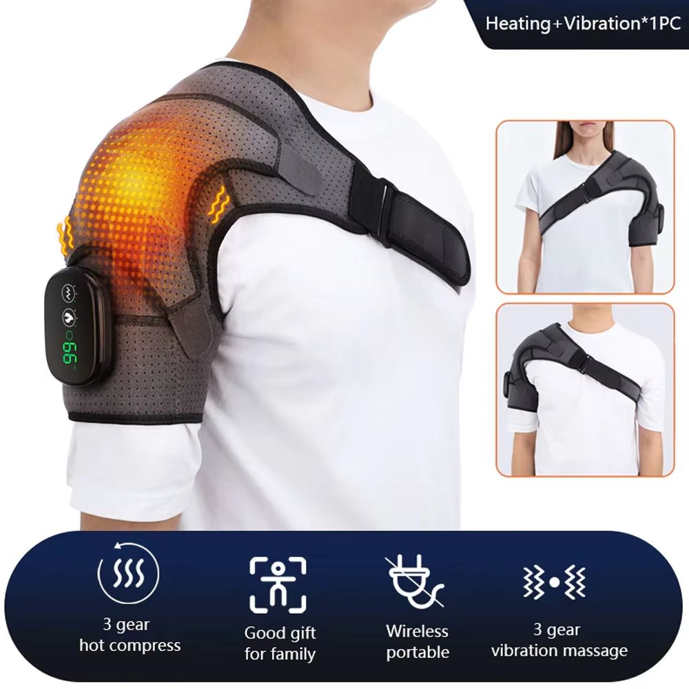 ThermaRelief™ – Electric Heated Shoulder & Knee Massager - Fitness Freak