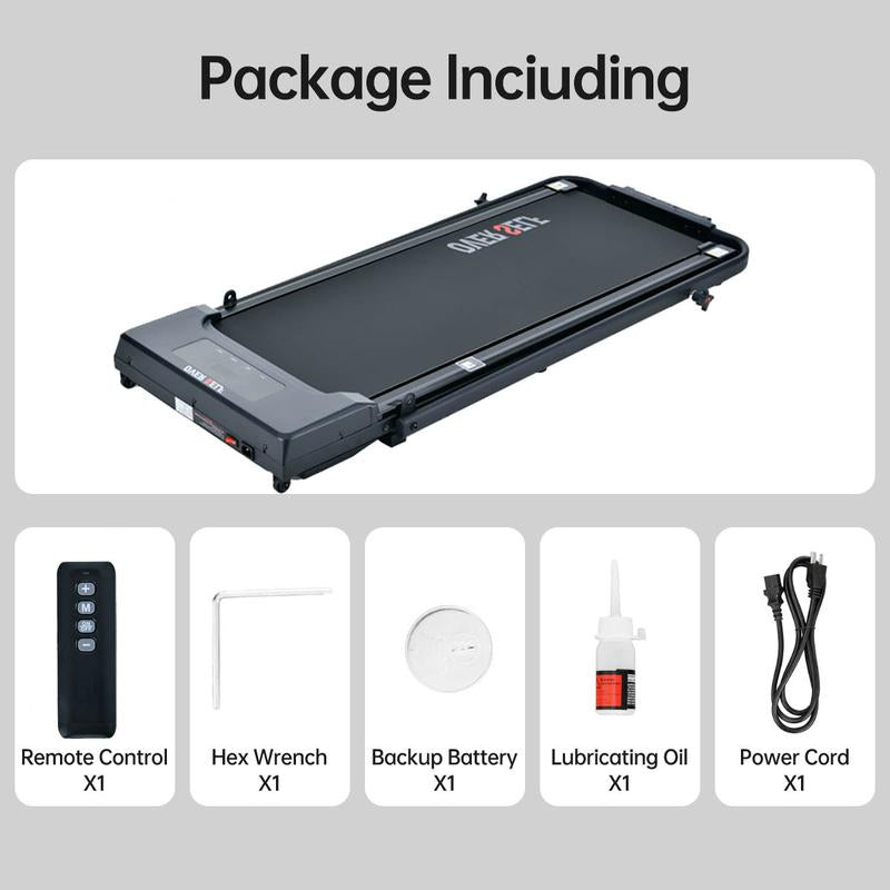 2 - In - 1 Portable Treadmill with Handle for Home & Office Use - Fitness Freak