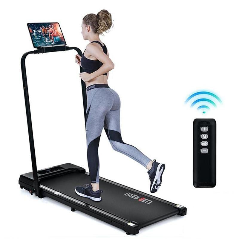 2 - In - 1 Portable Treadmill with Handle for Home & Office Use - Fitness Freak