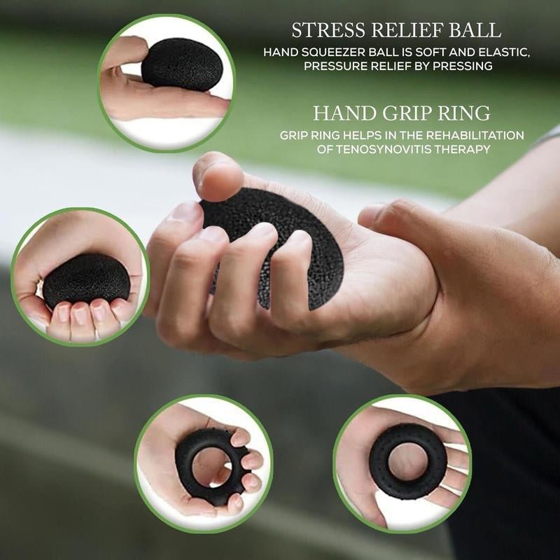 5 - Piece Hand Grip Kit for Forearm Exercises - Fitness Freak