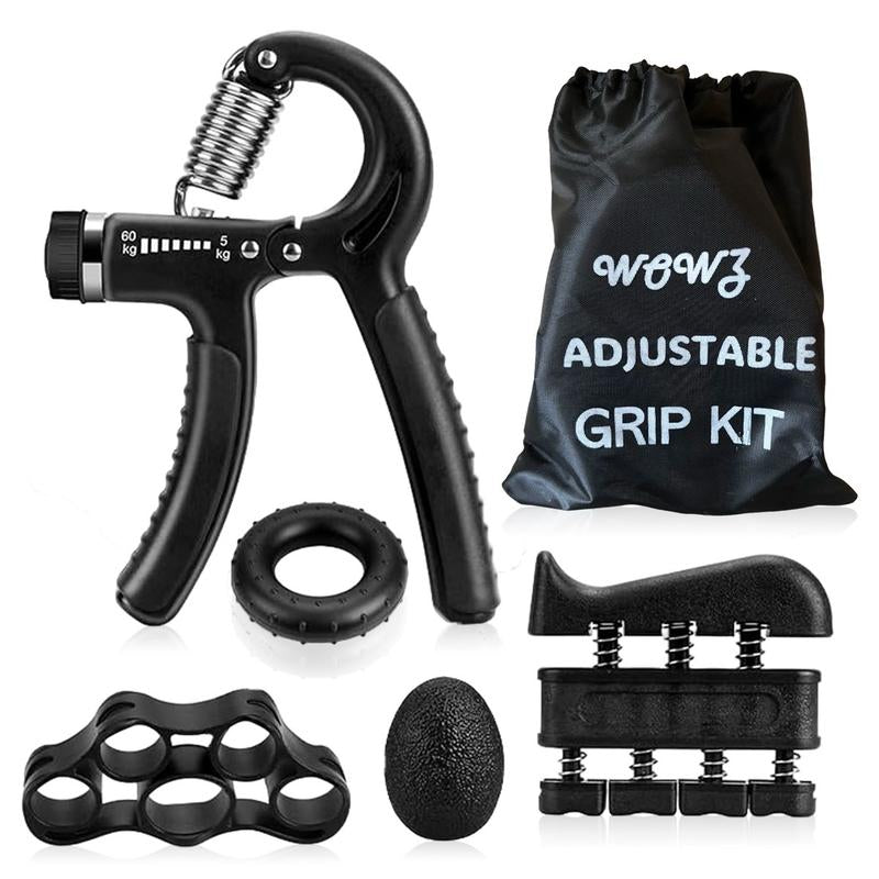 5 - Piece Hand Grip Kit for Forearm Exercises - Fitness Freak