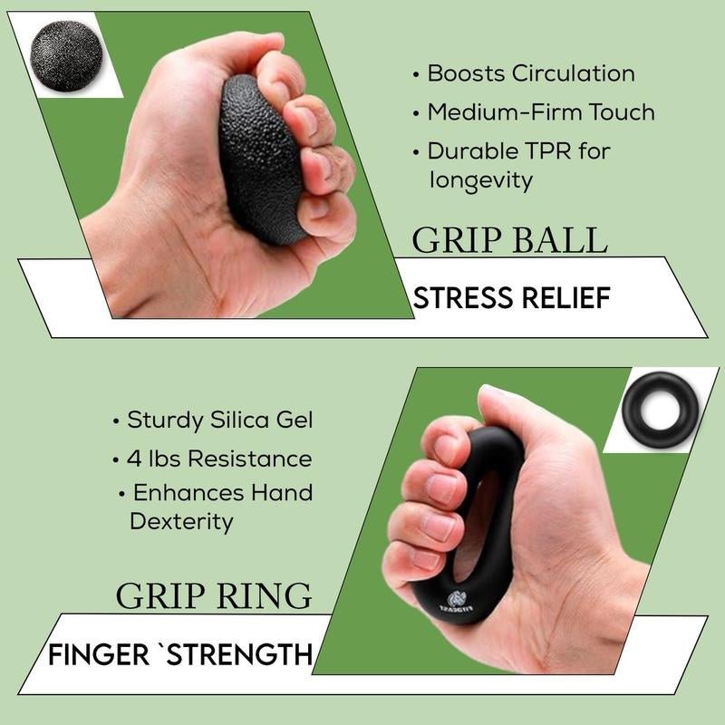 5 - Piece Hand Grip Kit for Forearm Exercises - Fitness Freak