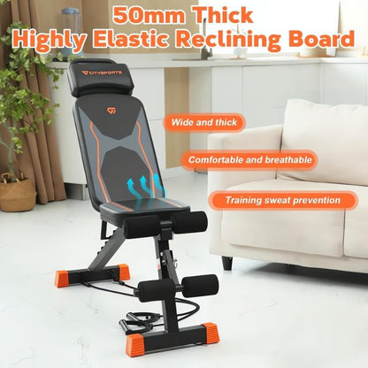 7 Adjustable Positions Fitness Bench - Fitness Freak