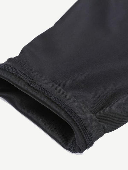 Blue Neoprene Sauna Tummy Control Leggings - Fitness Freak