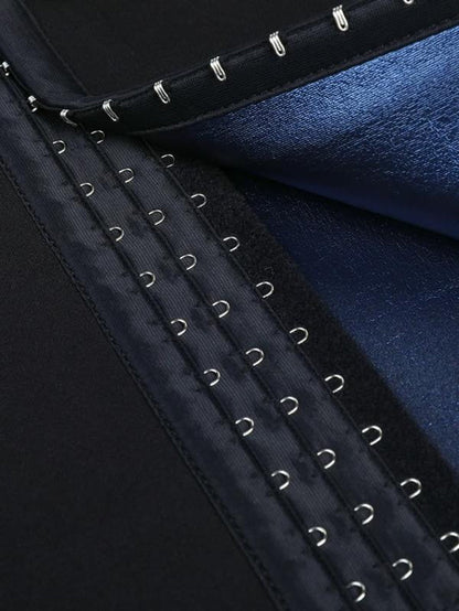 Blue Neoprene Sauna Tummy Control Leggings - Fitness Freak