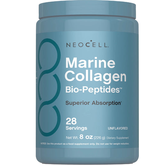 Marine Collagen Peptides Powder | 8 Oz | Hair, Skin, & Nails Supplement | Unflavored | by