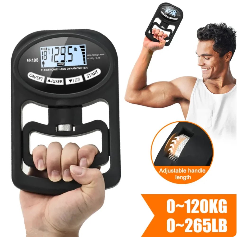Hand Dynamometer Grip Strength Trainer - Electronic Hand Grip - Fitness Freak