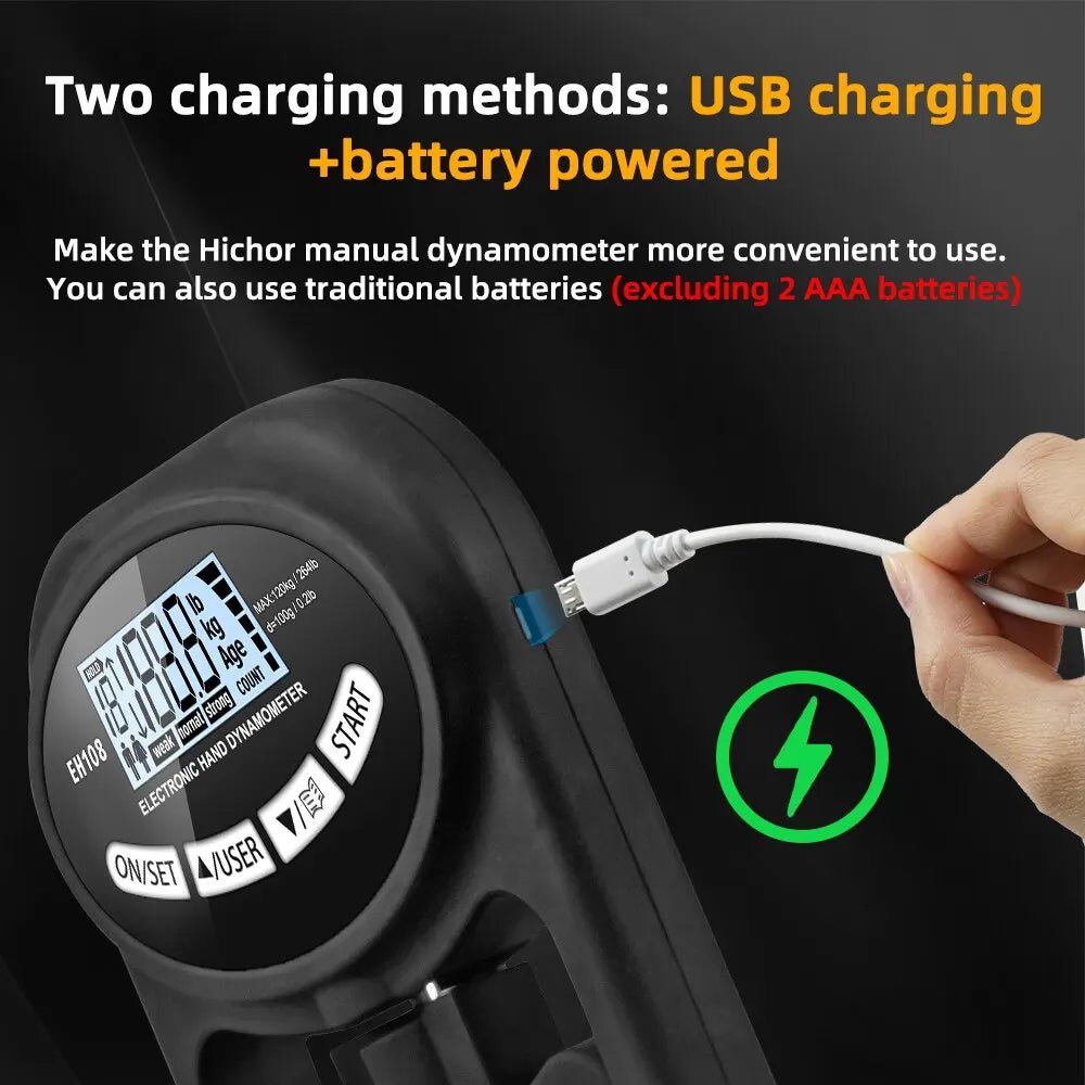 Hand Dynamometer Grip Strength Trainer - Electronic Hand Grip - Fitness Freak