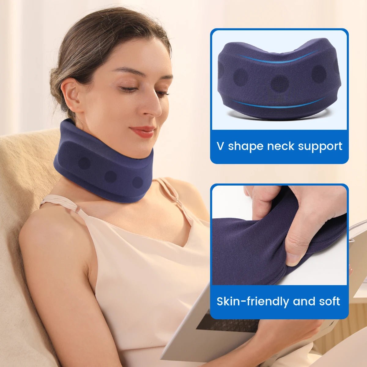 NeckGuard Pro™ – Smart Cervical Support for Pain Relief, Posture Correction & Recovery - Fitness Freak