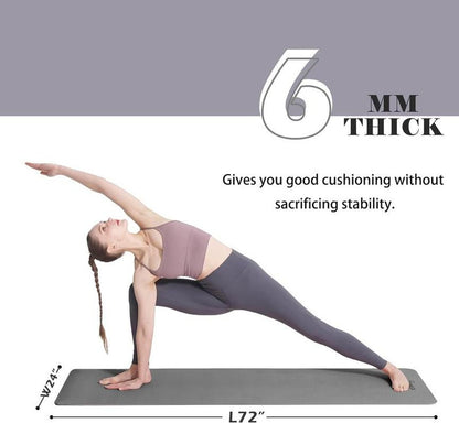 Non Slip Thick Fitness Mats with Storage Bag - Fitness Freak