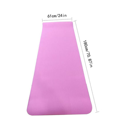 Solid Color Non - Slip Pilates Mat - Fitness Freak