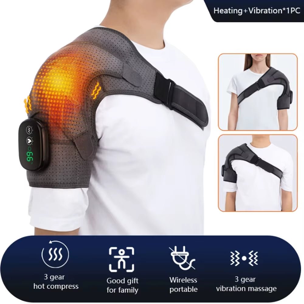 ThermaRelief™ – Electric Heated Shoulder & Knee Massager - Fitness Freak