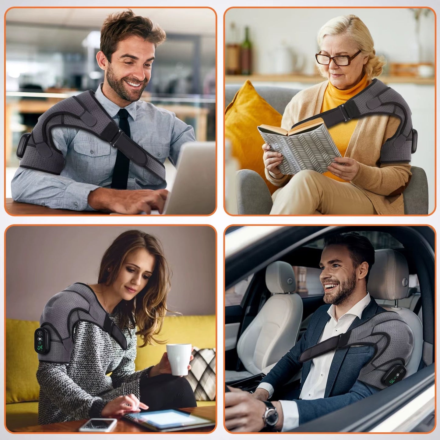 ThermaRelief™ – Electric Heated Shoulder & Knee Massager - Fitness Freak