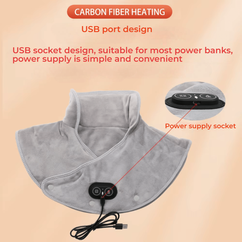 ThermaRelief™ Heated Neck & Shoulder Wrap – Soothe Tension, Melt Stress Away - Fitness Freak