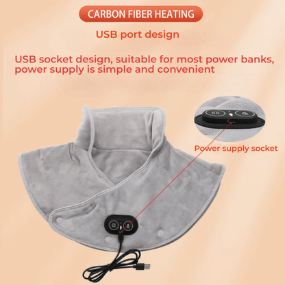 ThermaRelief™ Heated Neck & Shoulder Wrap – Soothe Tension, Melt Stress Away - Fitness Freak