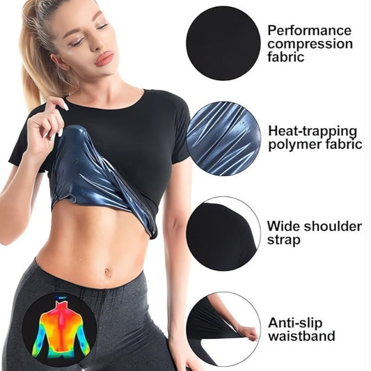 Tight Fit Sauna Sweat Workout Top - Fitness Freak
